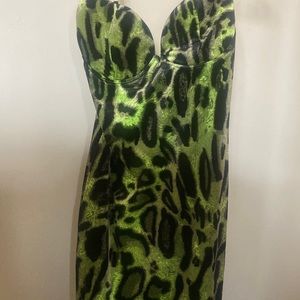 Sexy Akira green animal print NWT M